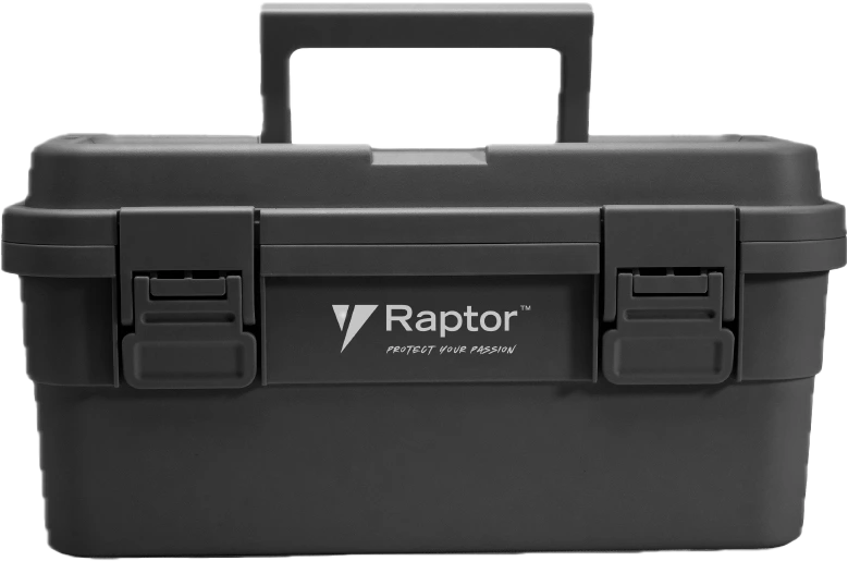 6.5L Black toolbox with Raptor Logo