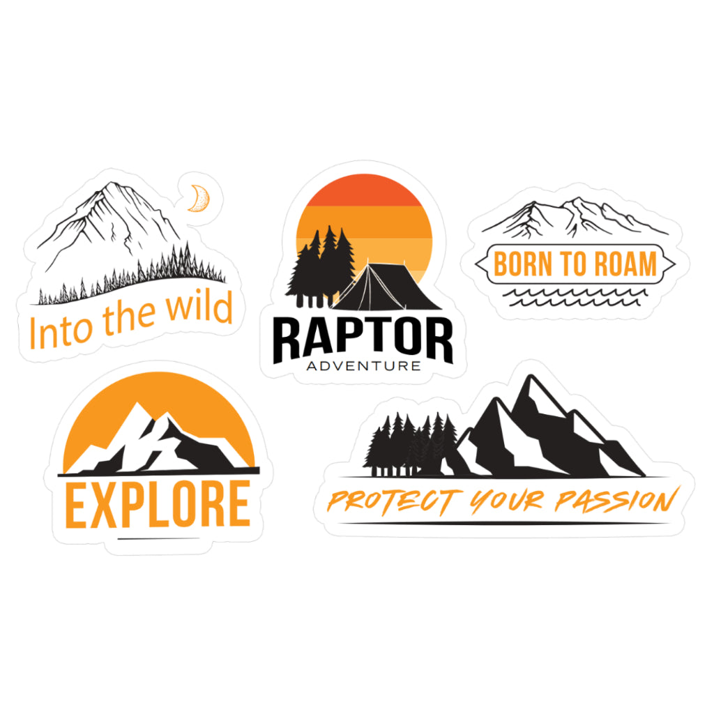 Raptor Stickers- Freebies (1 Set-5pcs Stickers)