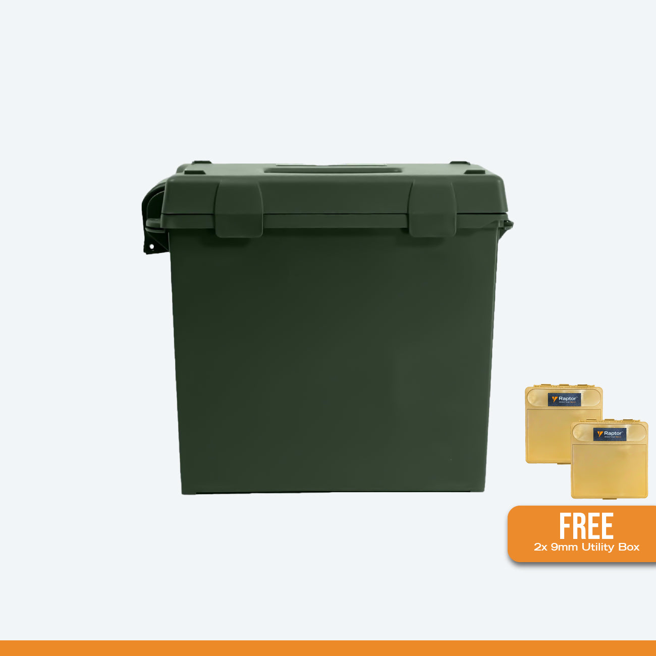 Raptor Case Utility Tool Box 910 + 9mm Ammo Box