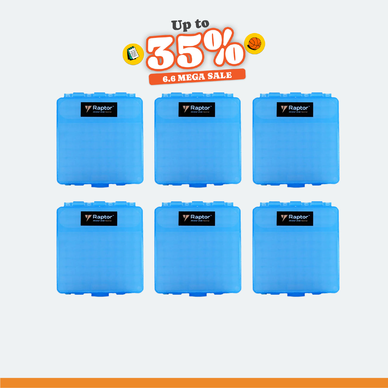Raptor Case Utility Box 38 Special Blue (Set of 6)