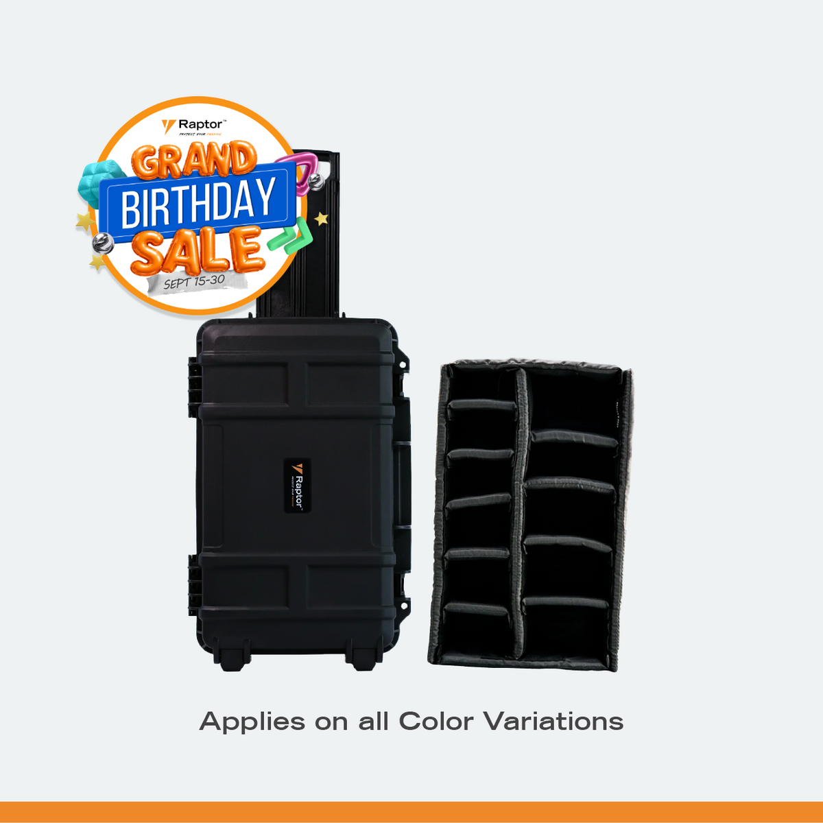 Raptor Case Air Trolley 6000 + Divider Bundle
