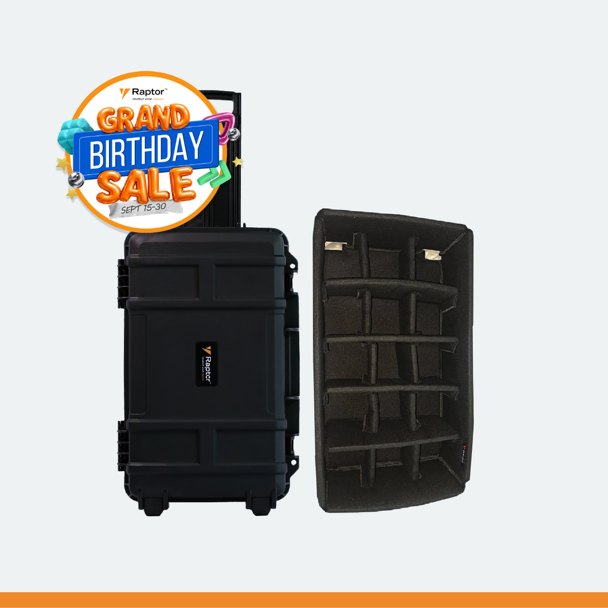 Raptor Case Air Trolley 6000 + Premium Divider