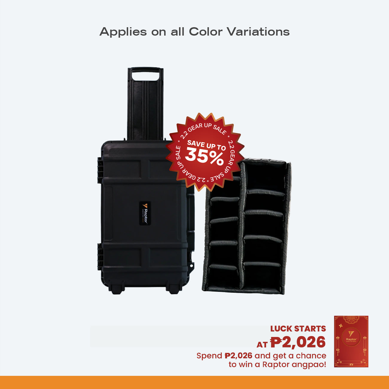 Raptor Case Air Trolley 6000 + Divider Bundle