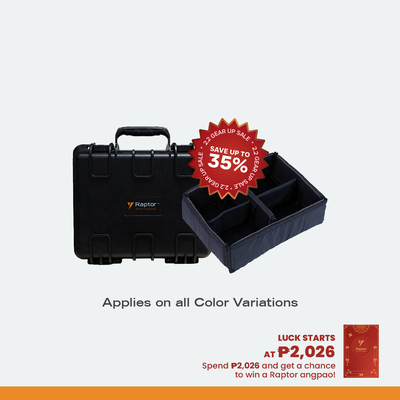 Raptor Case Extreme Hand Carry 300x  + Divider Bundle