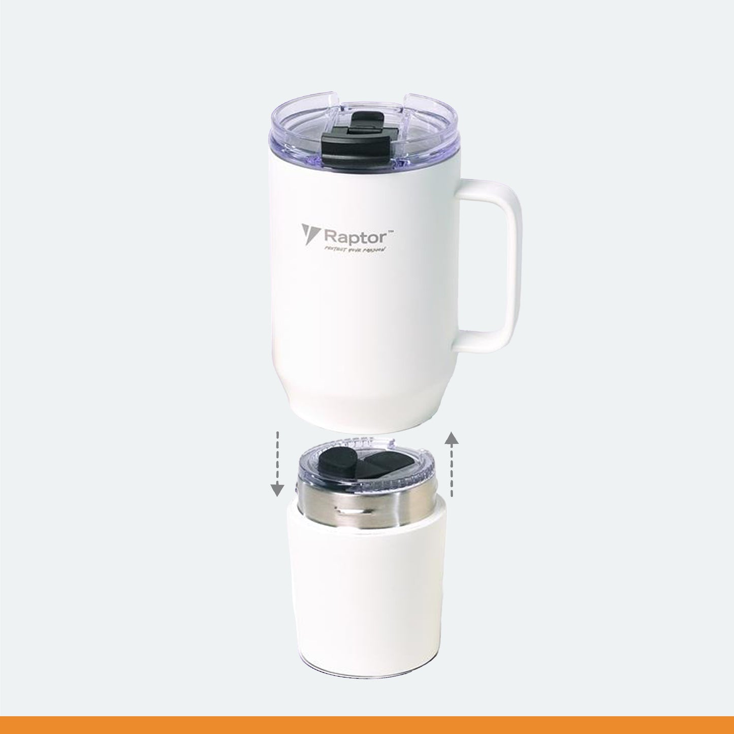 Raptor Drinkware Fusion 28 oz, 2-in-1 Double-Wall Vacuum Insulated Tumbler