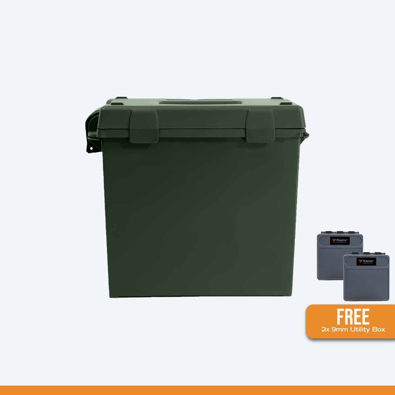 Raptor Case Utility Tool Box 910 + 9mm Ammo Box