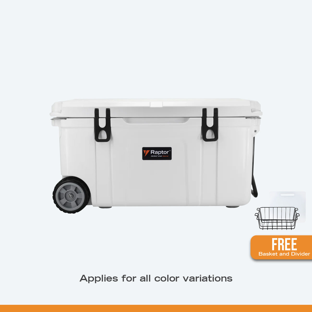 Raptor Cooler Arctic 75T + Free Basket and Divider Bundle
