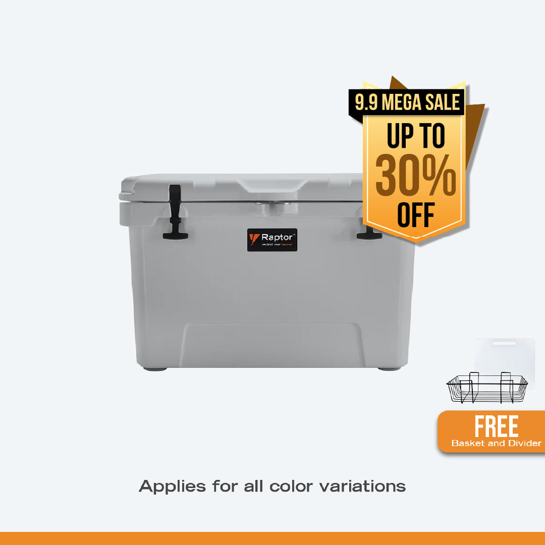 Raptor Cooler Polar 75 + Free Basket and Divider Bundle