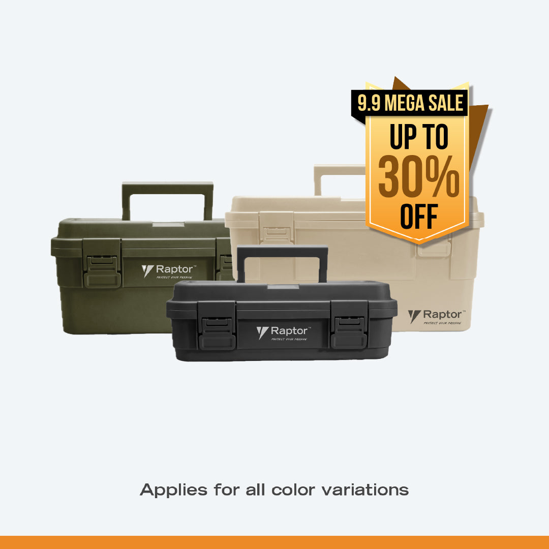Raptor Case Utility Stackable Toolbox 4.5L + 6.5L + 15L Bundle