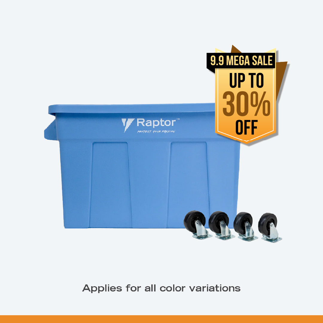 Raptor Storage Ridge Box 74 + Wheels Bundle