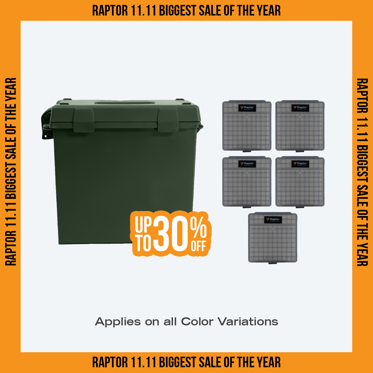 Raptor Tool Box 910 + 45acp (5pcs) Bundle