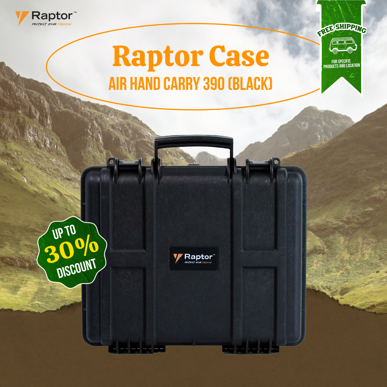 Raptor Case Air Hand Carry 390