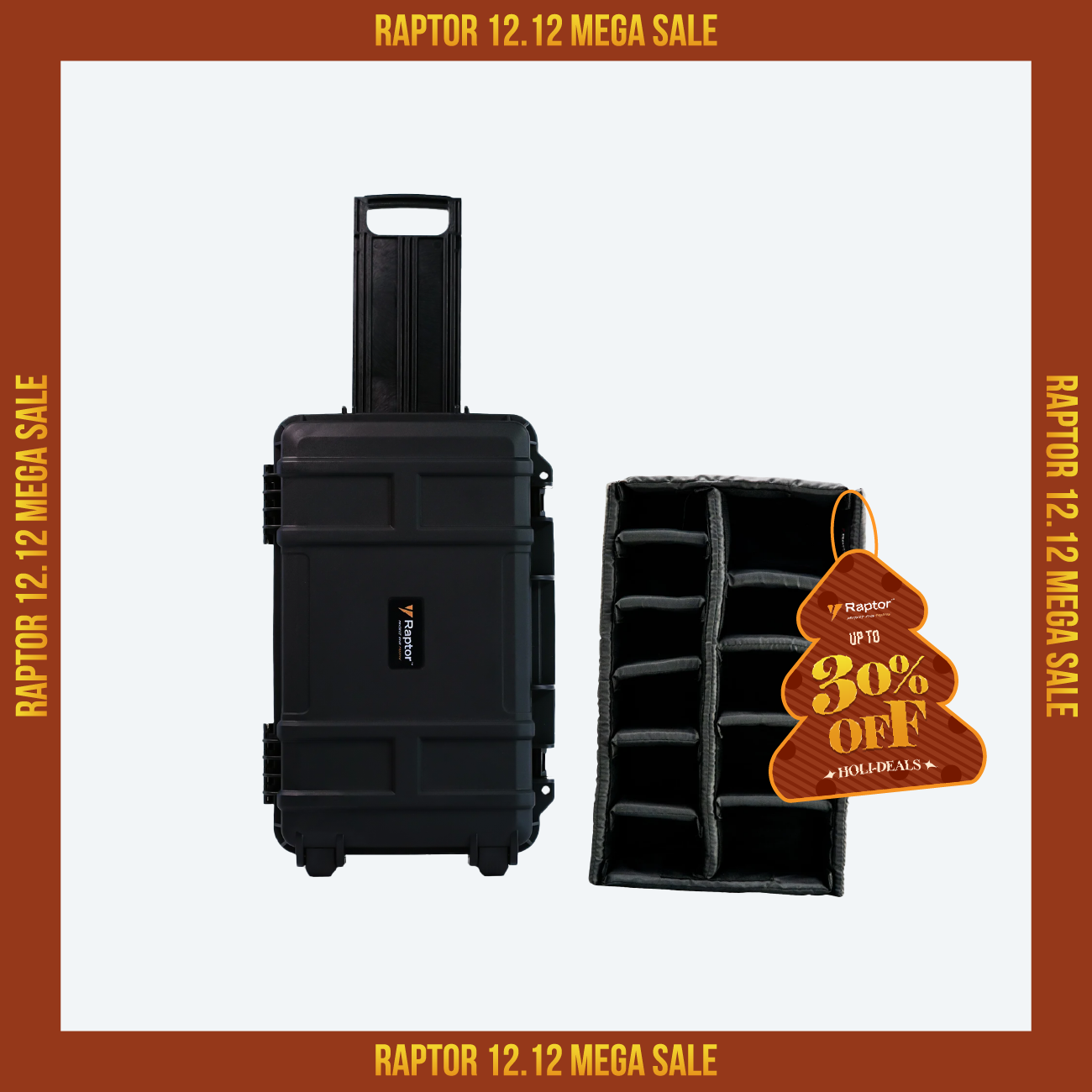 Raptor Case Air Trolley 6000 + Divider Bundle