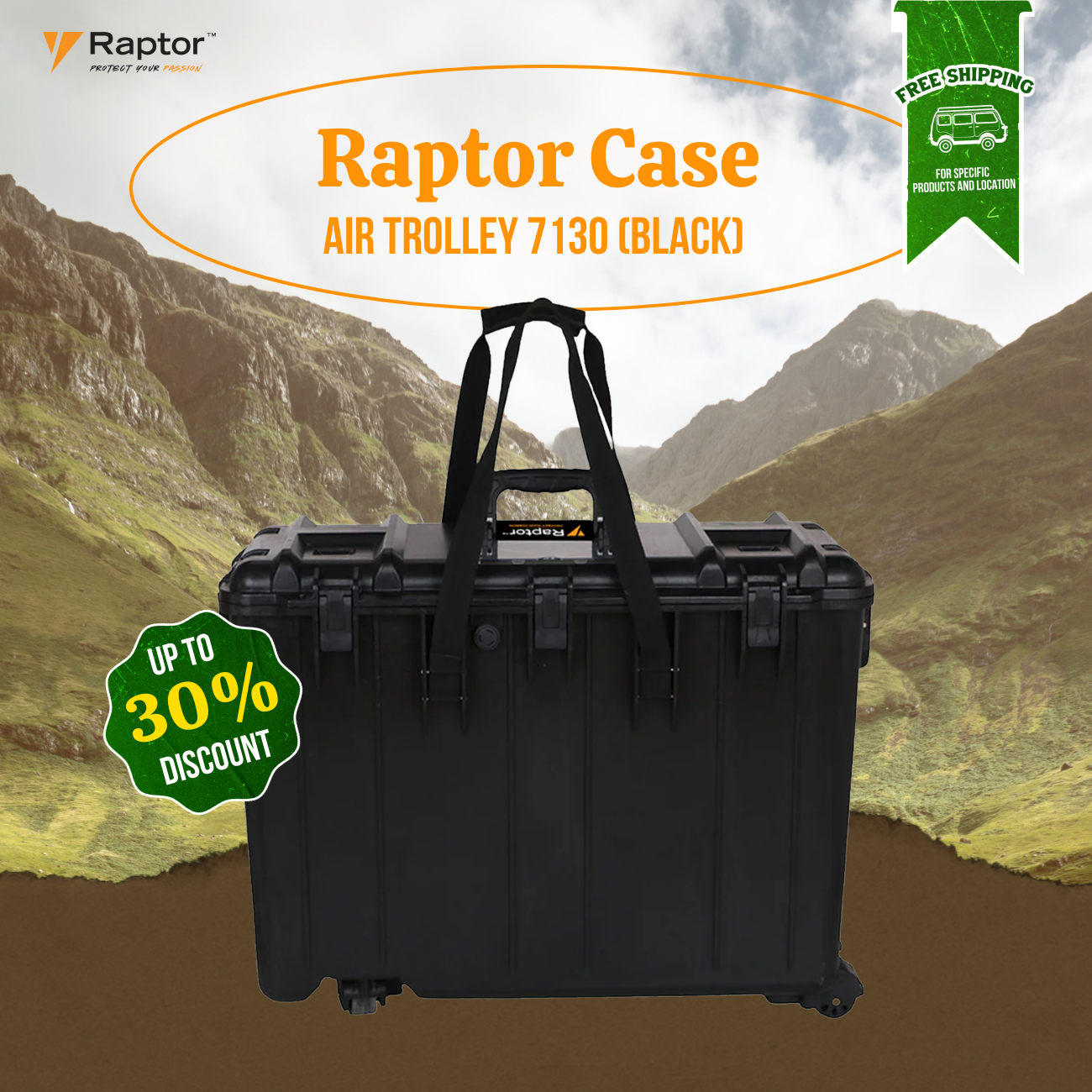 Raptor Case Air Trolley 7130