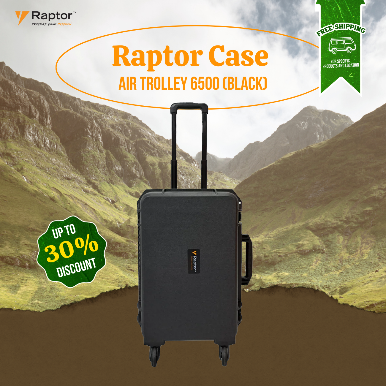 Raptor Case Air Trolley 6500