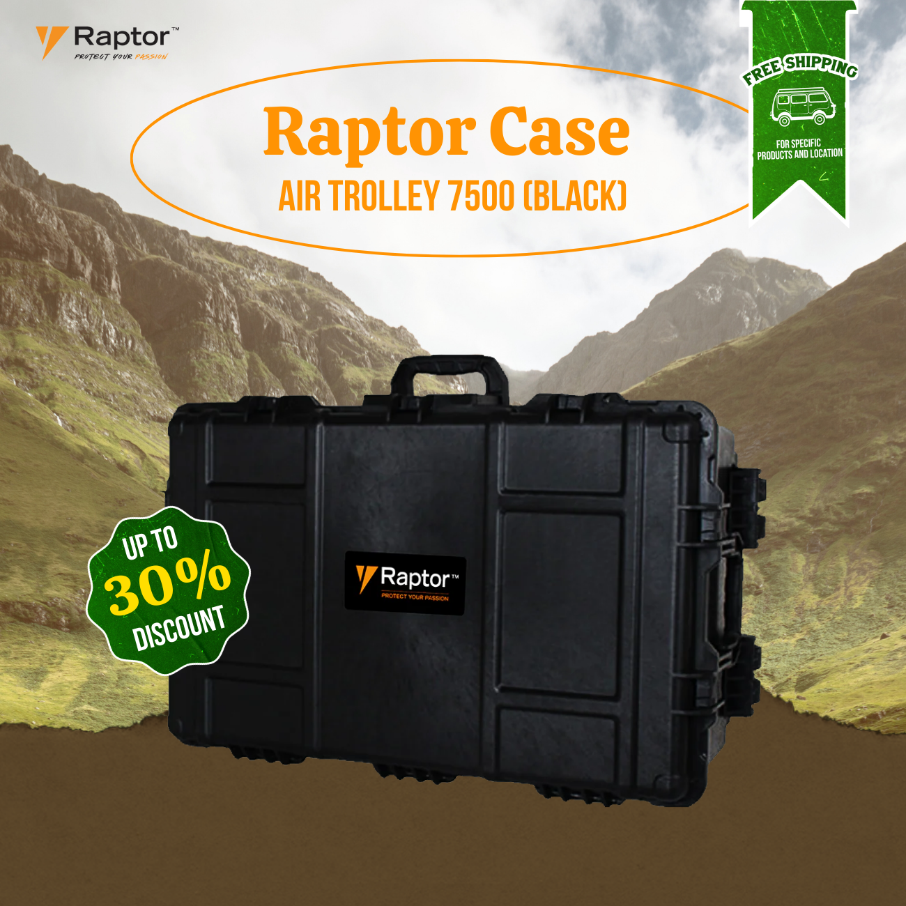 Raptor Case Air Trolley 7500