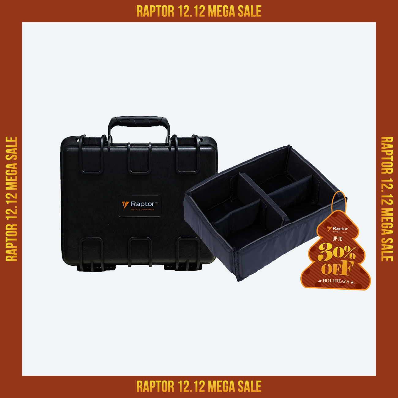 Raptor Case Extreme Hand Carry 300x  + Divider Bundle