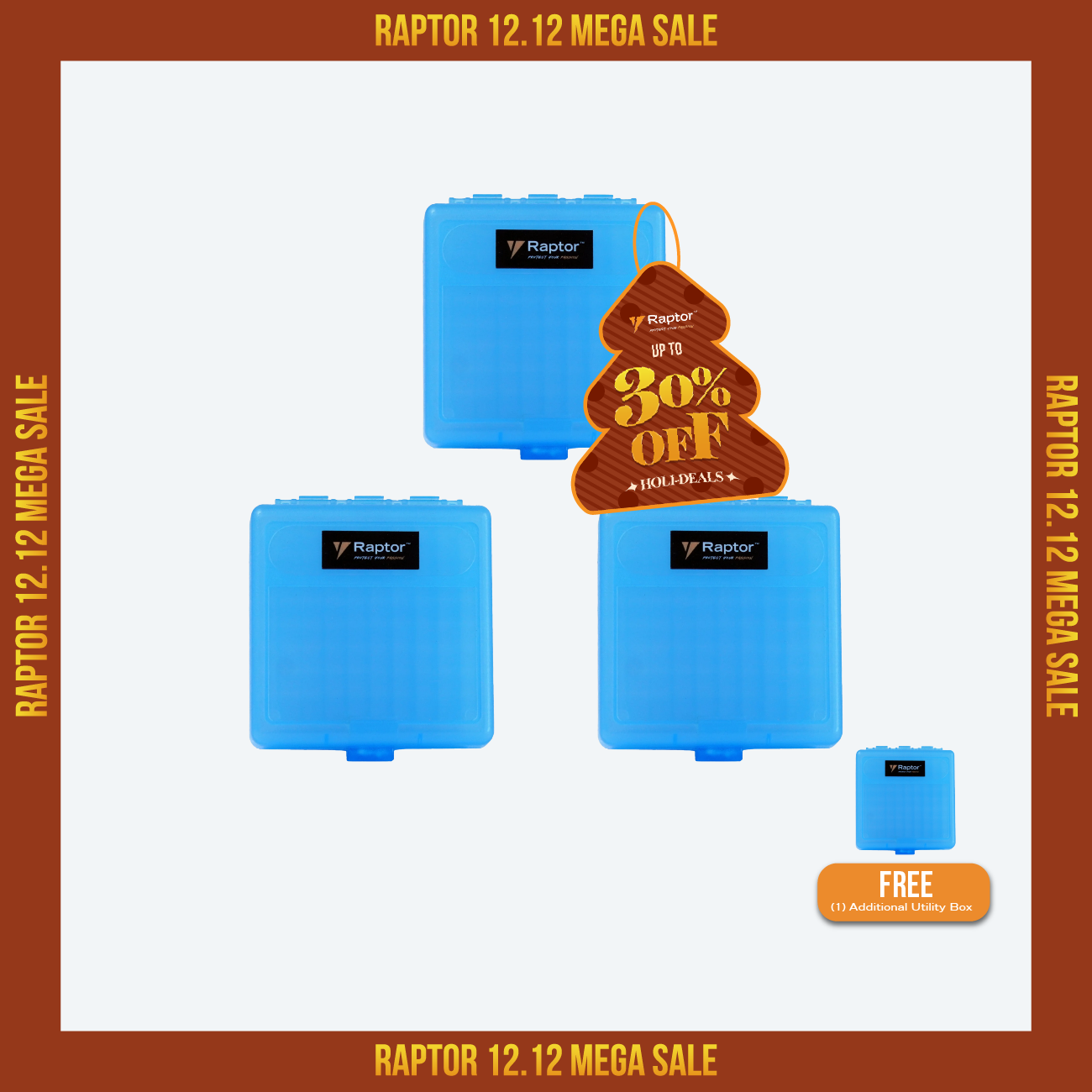 Raptor Case Utility Ammo Box 5.56mm - Buy 3 Get 1 Free Bundle
