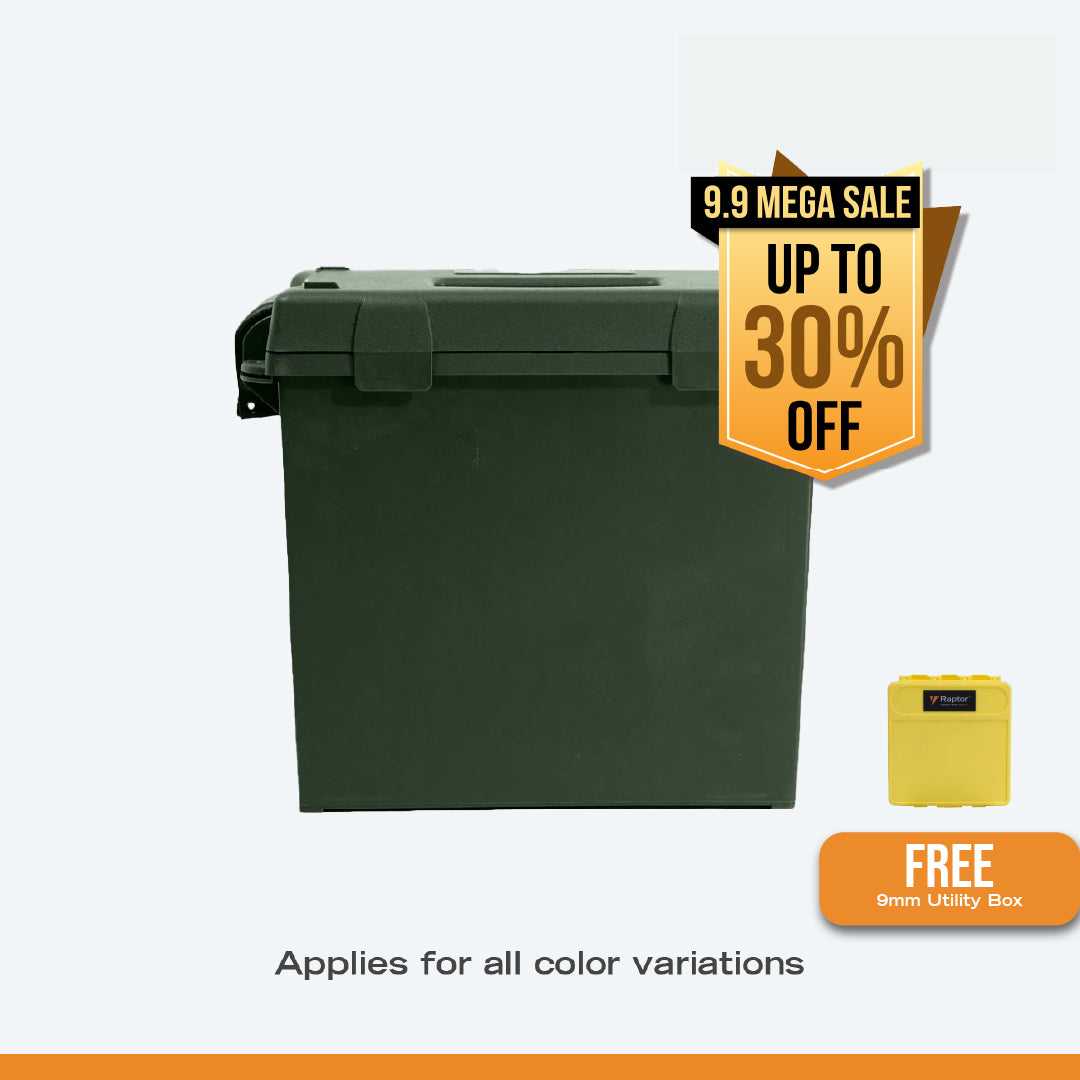 Raptor Case Utility Tool Box 910 + 9mm Ammo Box