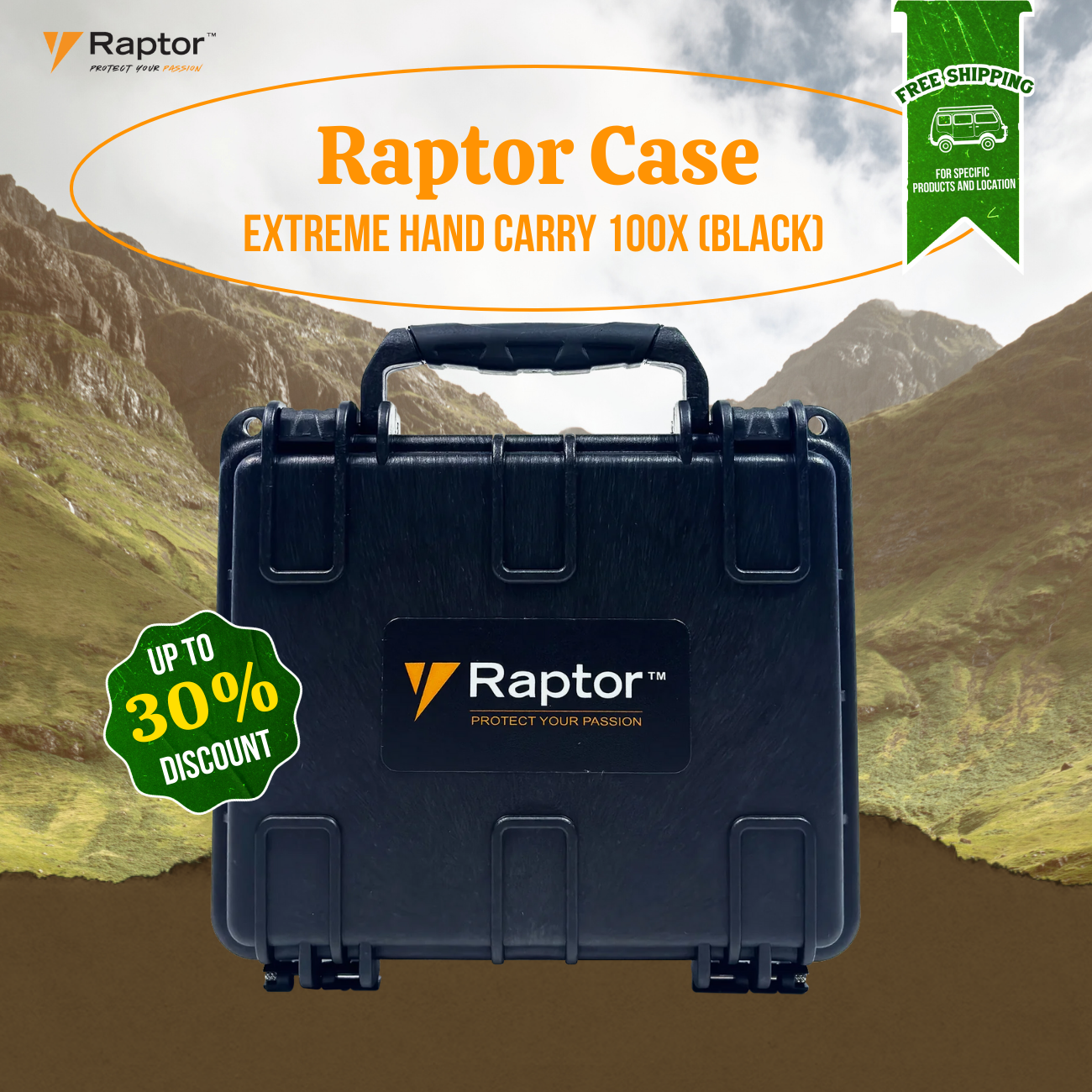 Raptor Case Extreme Hand Carry 100x