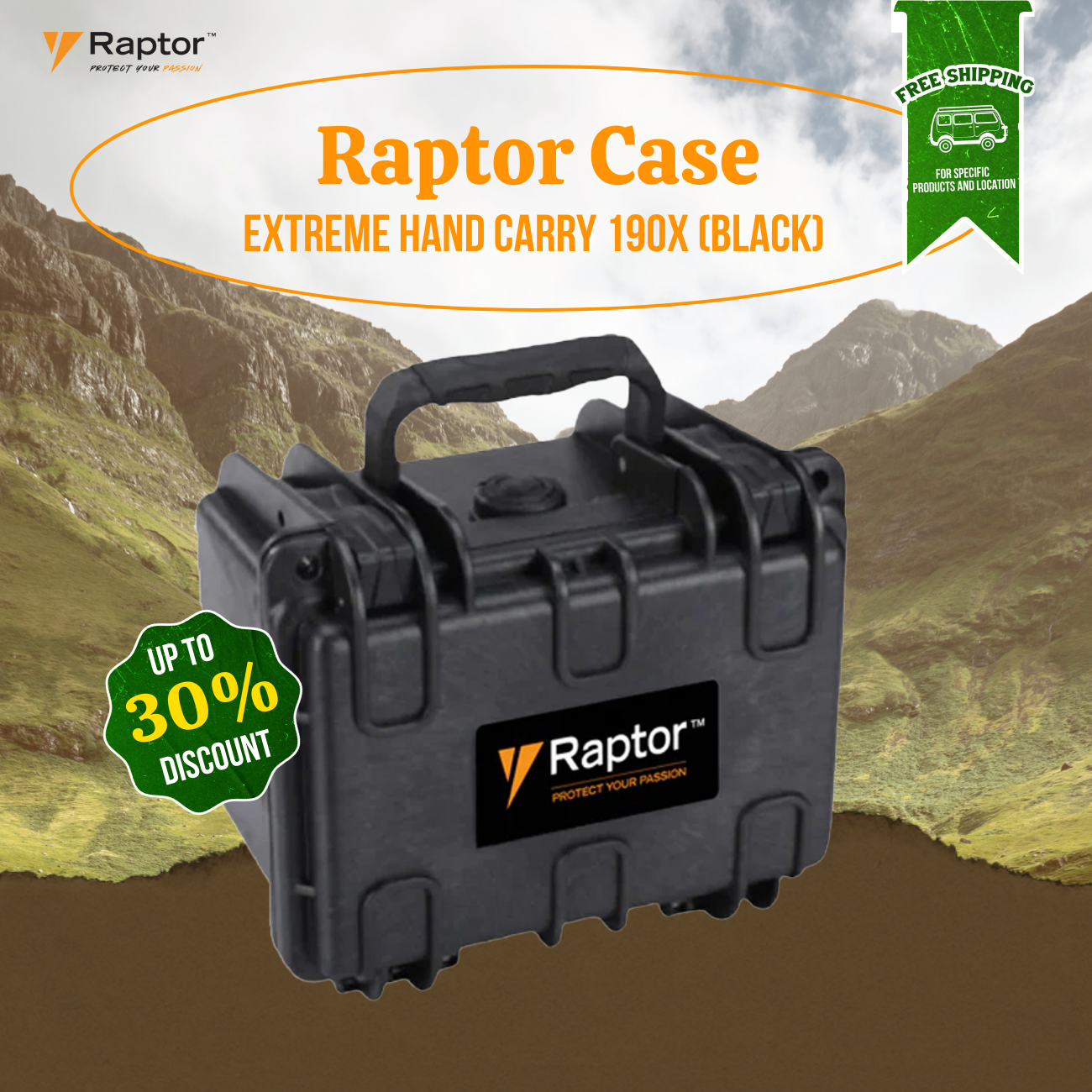 Raptor Case Extreme Hand Carry 190x