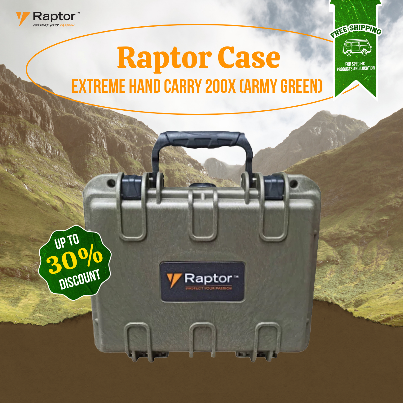 Raptor Case Extreme Hand Carry 200x