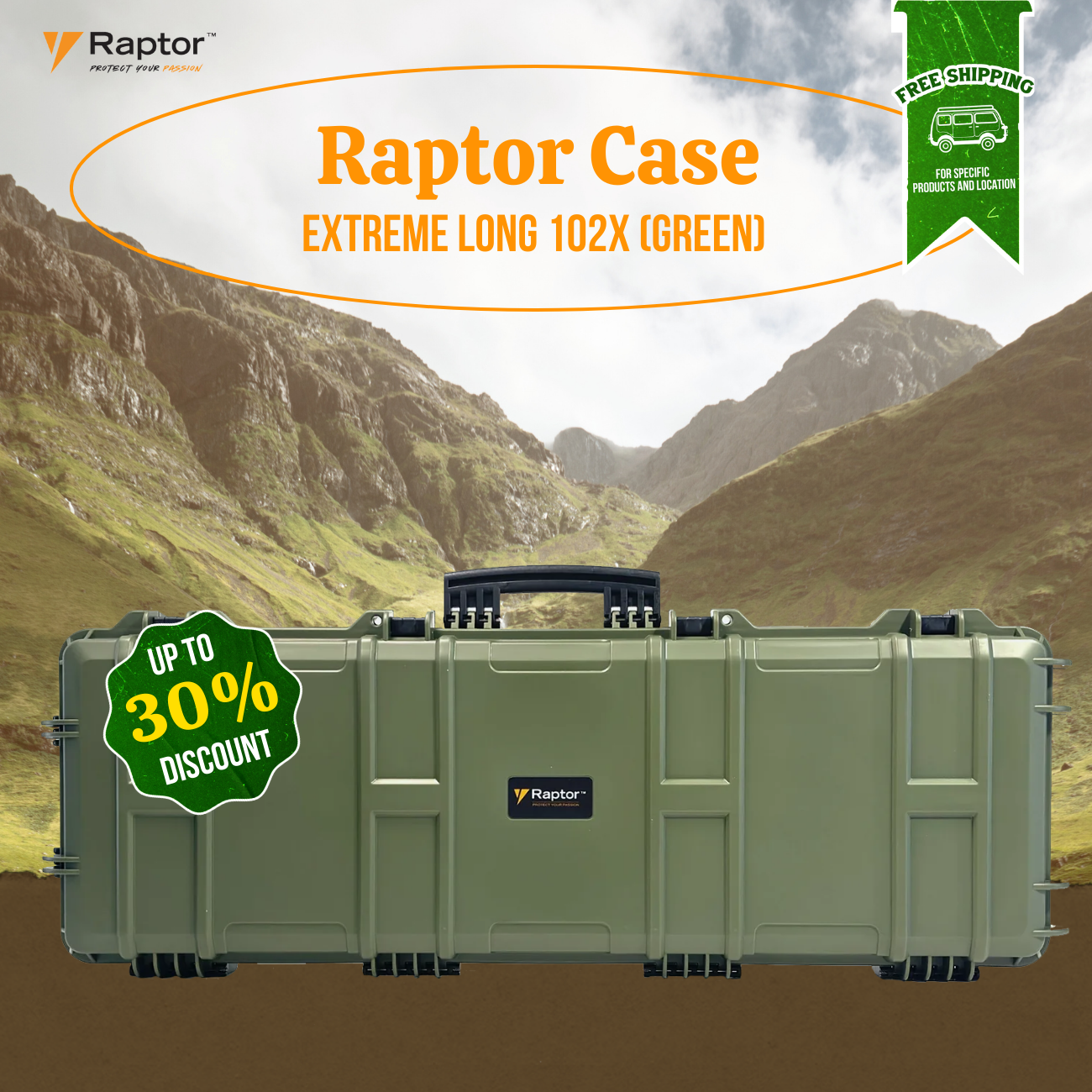Raptor Case Extreme Long 102x