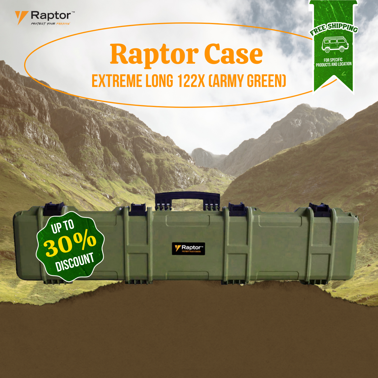 Raptor Case Extreme Long 122x