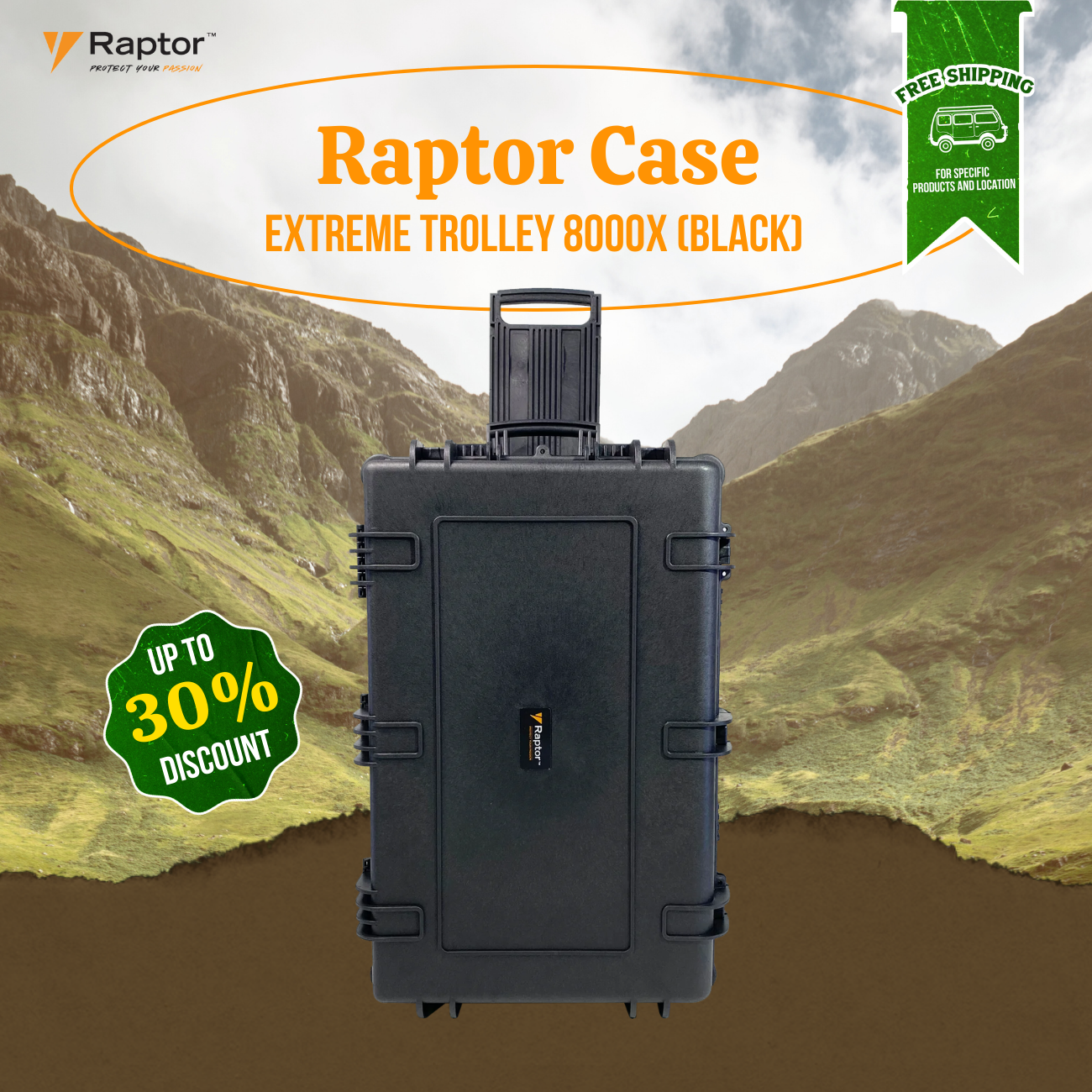 Raptor Case Extreme Trolley 8000x