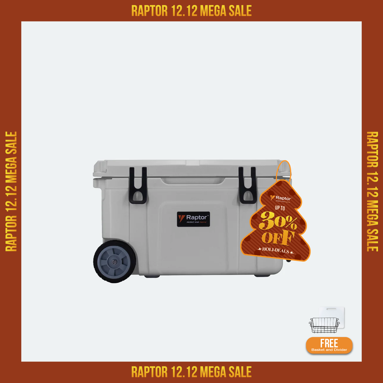 Raptor Cooler Arctic Trolley 55T