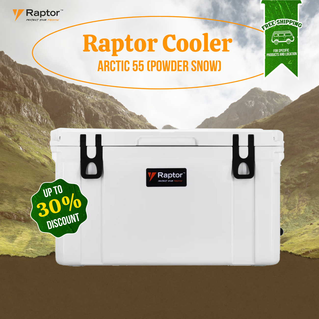 Raptor Cooler Arctic Hand Carry 55