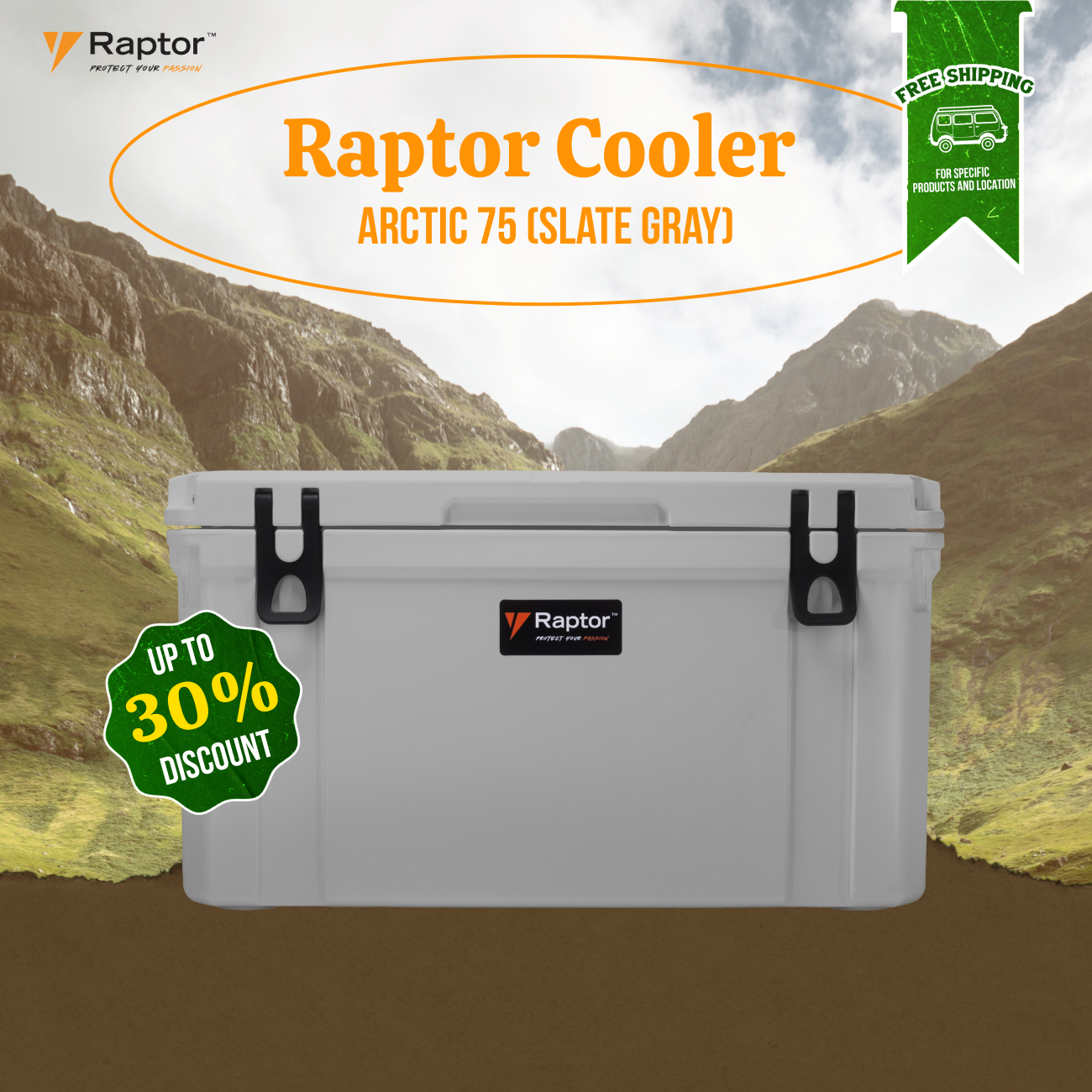 Raptor Cooler Arctic Hand Carry 75