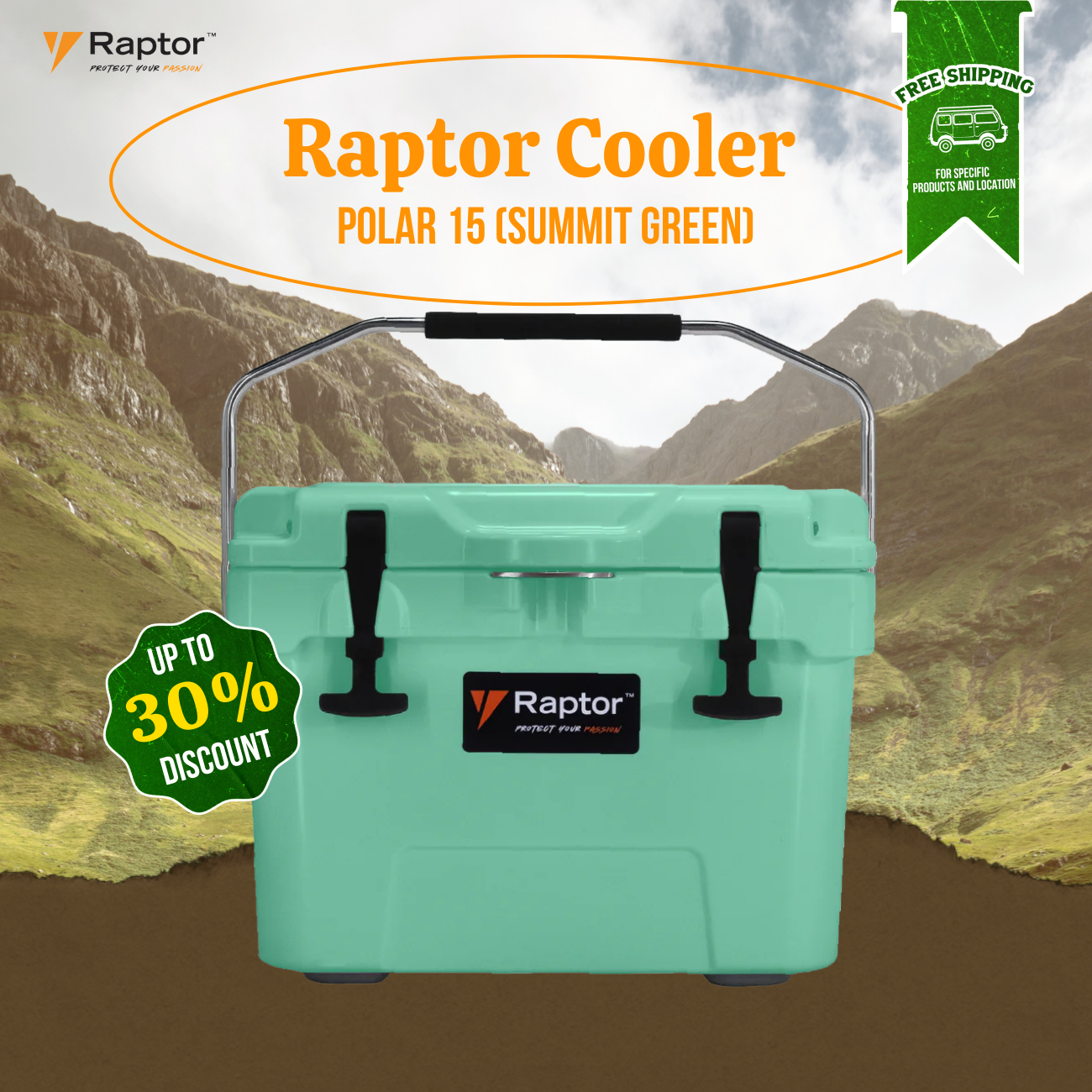 Raptor Cooler Polar Hand Carry 15