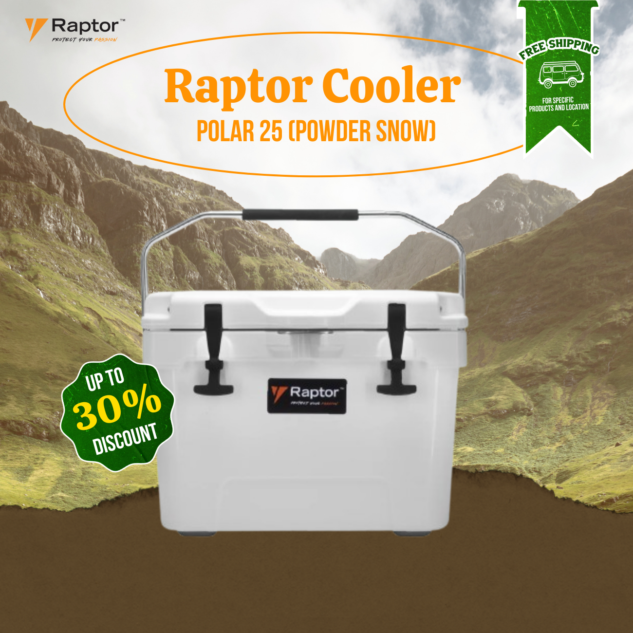 Raptor Cooler Polar Hand Carry 25