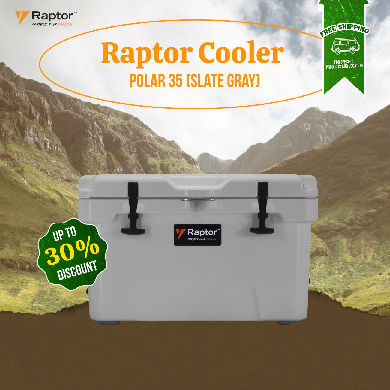 Raptor Cooler Polar Hand Carry 35