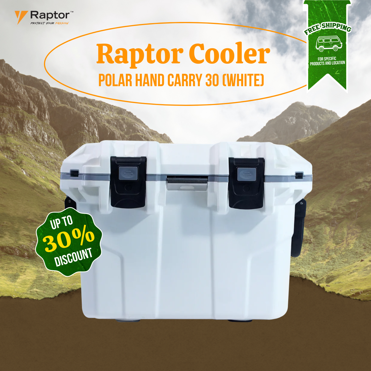 Raptor Cooler Polar Hand Carry 30