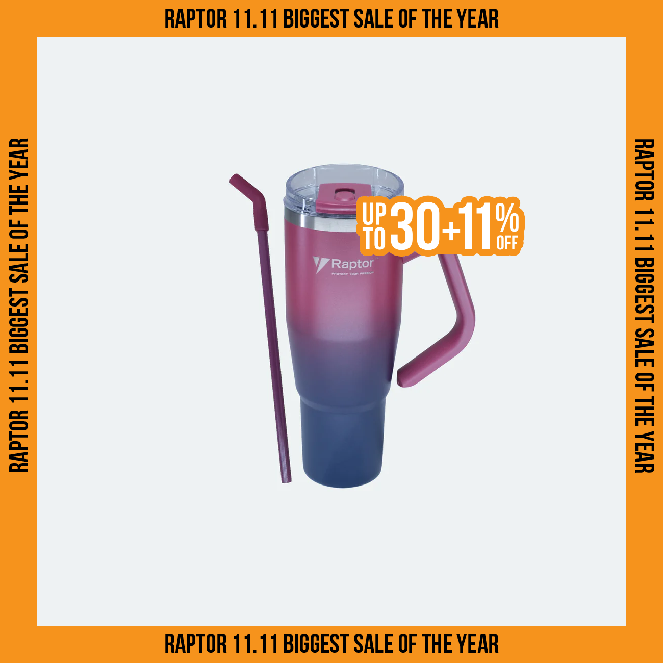 Raptor Drinkware Twist Tumbler 40 oz