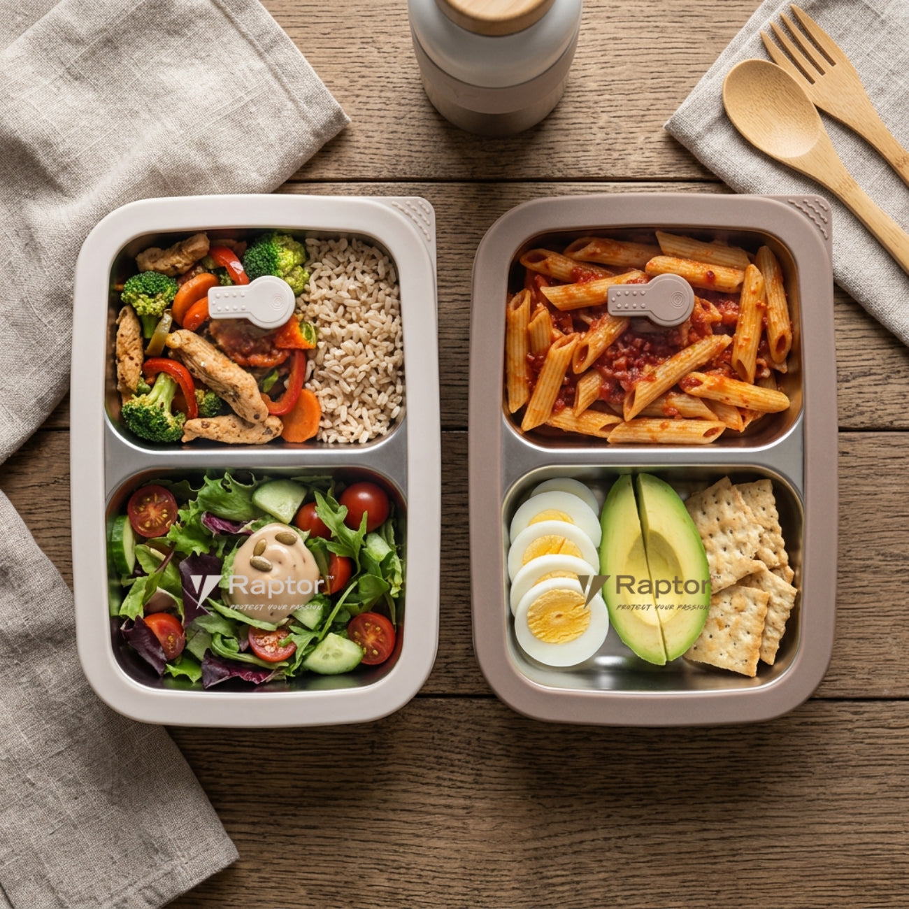 Raptor Foodware Bento Split Lunch Box